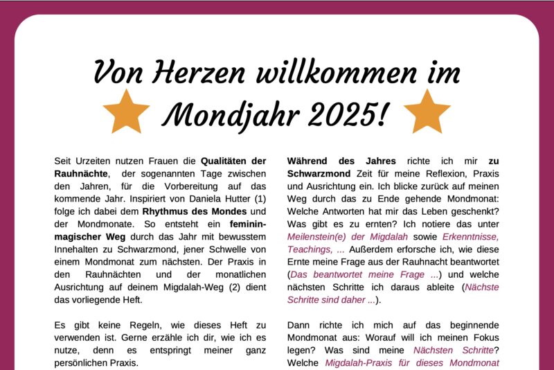Mein Migdalah-Weg im Mondjahr 2025 (Österreich) – Bild 2